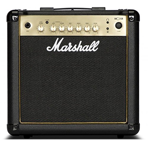 Marshall MG15GR - 15W Black and Gold Combo 
Guitar Amplifier w/Spring Reverb